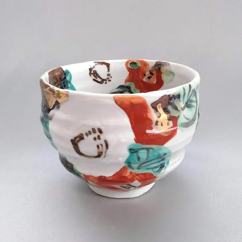 Mino Ware Japanese Pottery Yunomi Chawan Tea Cup Owl