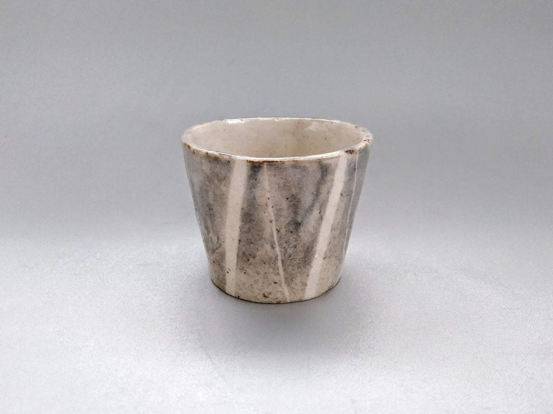 Mouse Shino Variegated Line Pattern Soba Cup - Crafted By Masashi Sato