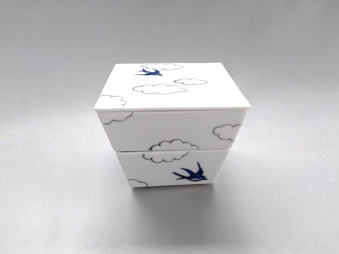Cloud swallow two-tieRed heavy - Crafted By Tokushichi Kiln