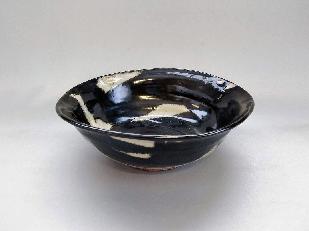 Black Oribe 7-Sun Bowl - Crafted By Hiroyuki Oguri