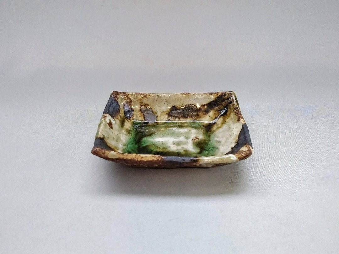 Ash Glazed Square Small Plate - Crafted By Hiroyuki Oguri