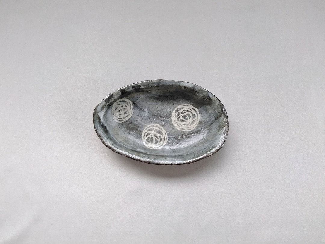 Blue Temari Oval Small Plate - Crafted By Seisaku Kusaka/Mari