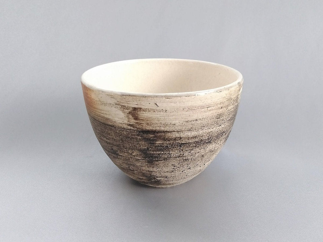 Jumbo Cup Striped White - Crafted By Kakurin Kiln