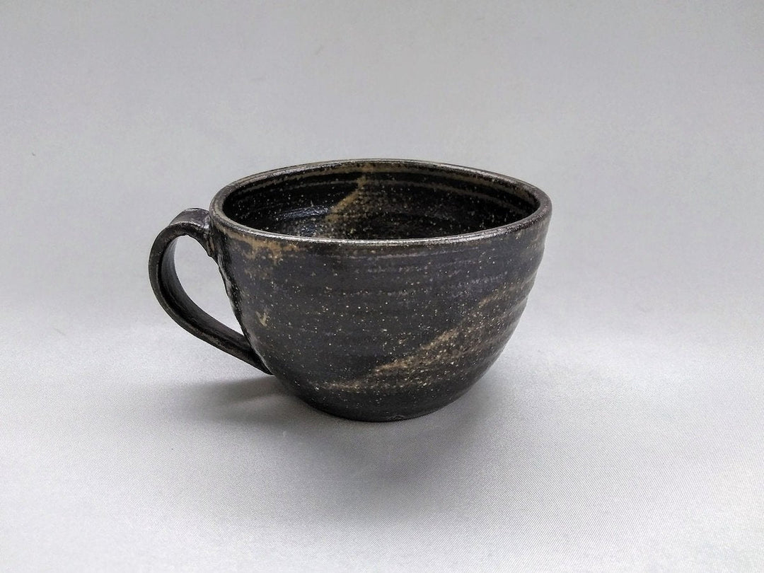 Gray-Black cut Soup Mug - Crafted By Norihiro Kawagoe