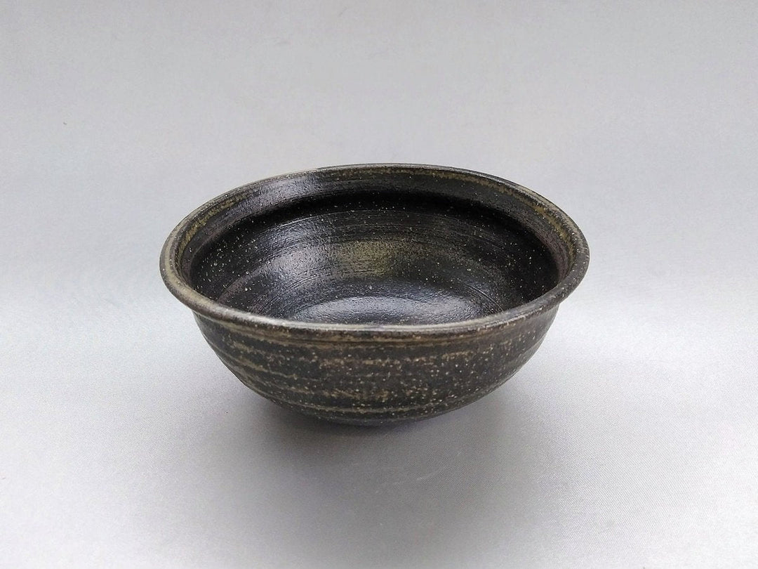 Gray-Black deformed mortar Bowl - Crafted By Norihiro Kawagoe