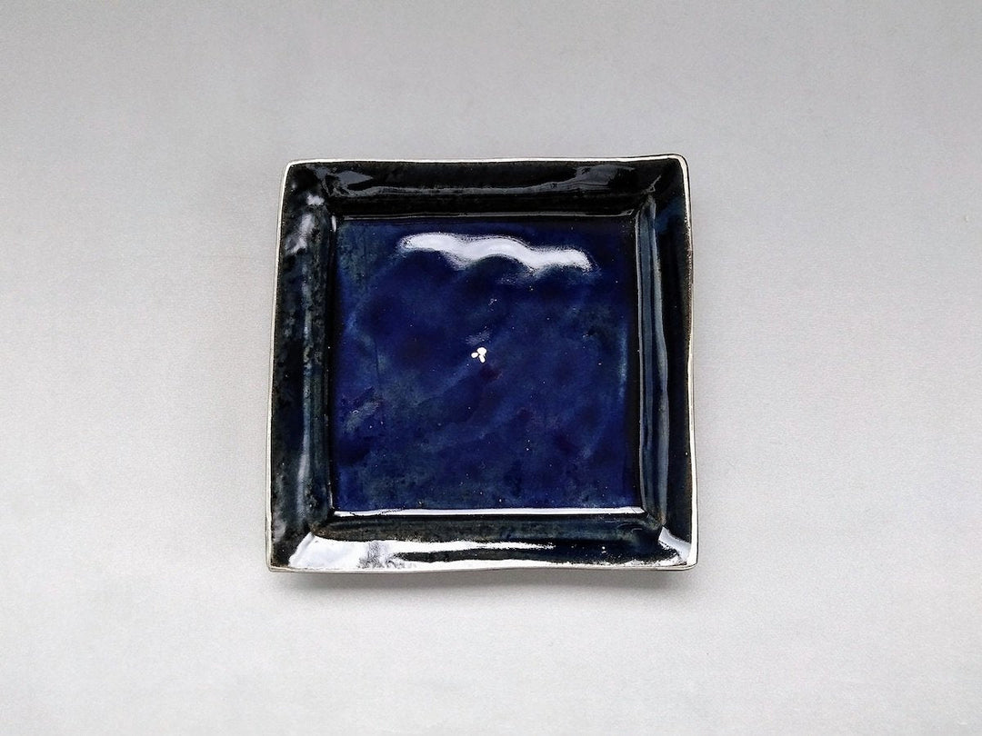 LapisLazuli Silver 5-Sun Square Plate - Crafted By Masaaki Hibino
