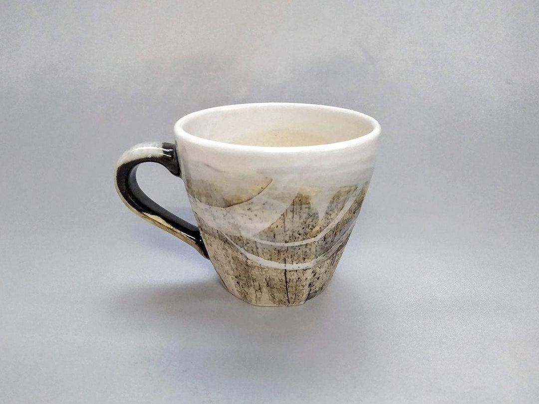 Ink Color Faceted Mug - Crafted By Kakurin Kiln