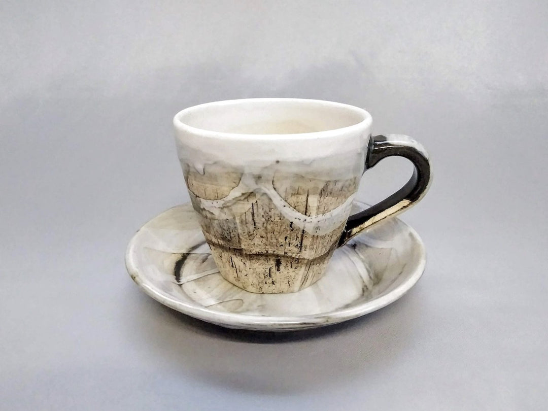 Ink painting Saucer - Crafted By Kakurin Kiln