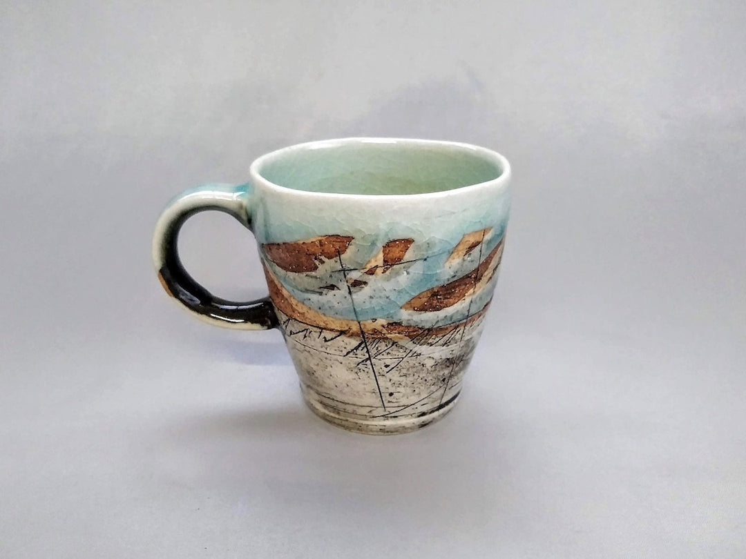 Yamaji Mug Blue and White - Crafted By Kakurin Kiln
