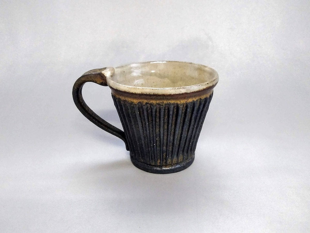 Iron Black Ridged Mug - Crafted By Junichi Mashiko