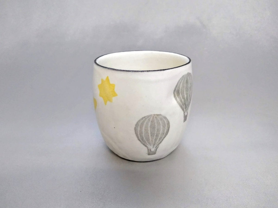 Japanese paper Underglazed Gray Yellow fairy tale dimple Cup - Crafted By Yasumi Pottery