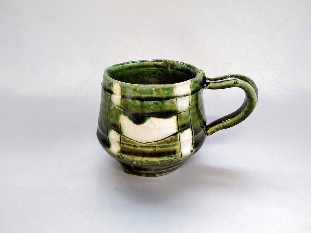 Oribe White check Coffee Cup - Crafted By Kazuhito Yamamoto