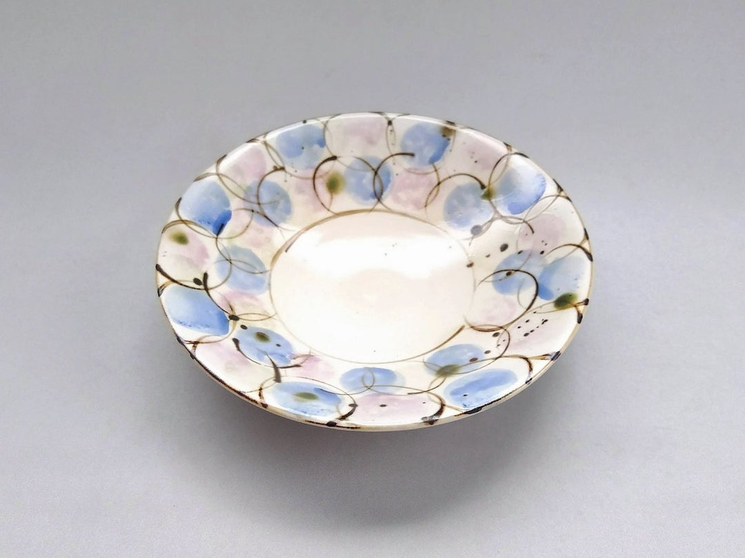 Colorful drop 5.5-Sun Shallow Bowl M Blue - Crafted By Takee Tatsui