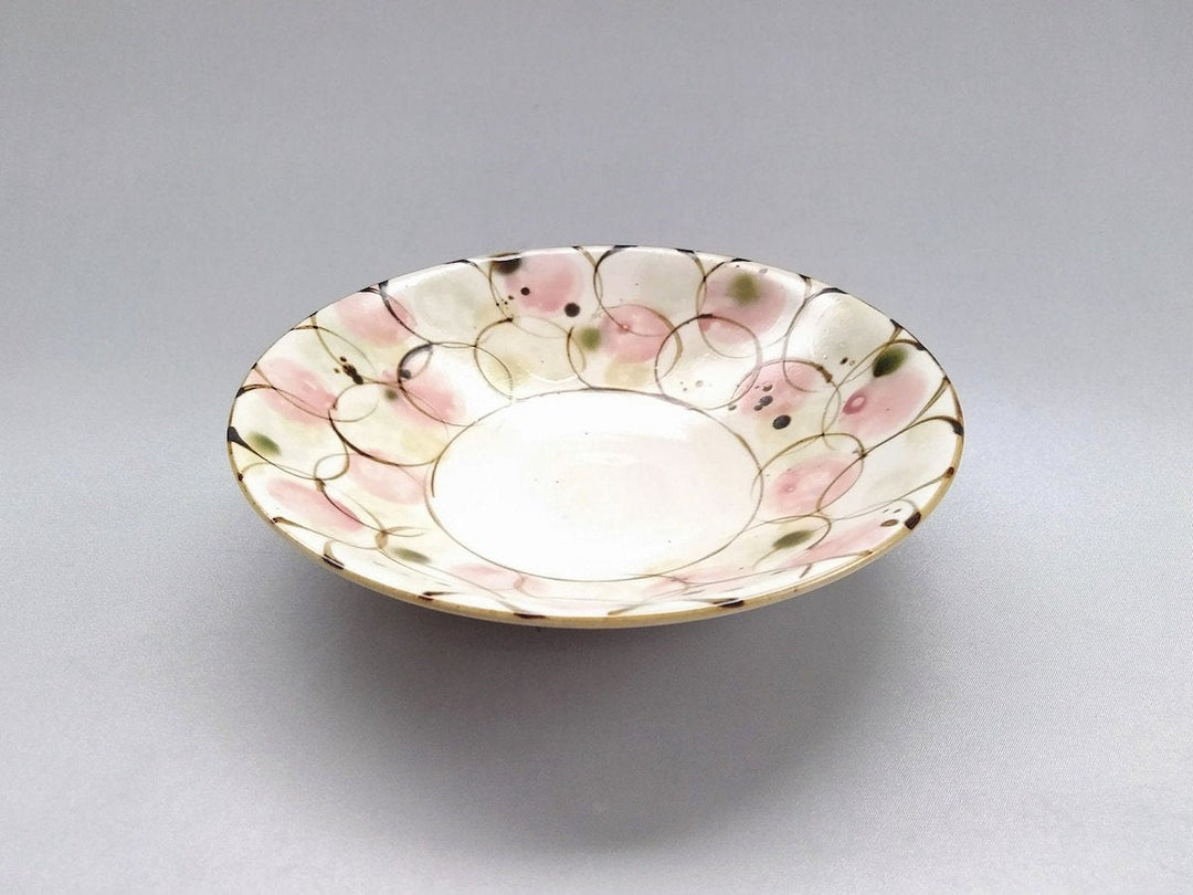 Colorful drop 5.5-Sun Shallow Bowl M Red - Crafted By Takee Tatsui