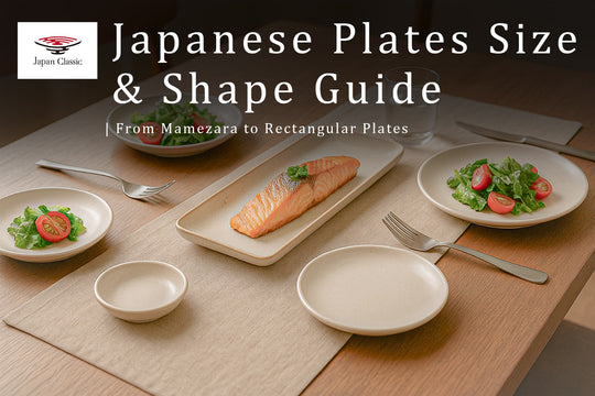 Japanese Plates Size & Shape Guide | From Mamezara to Rectangular Plates