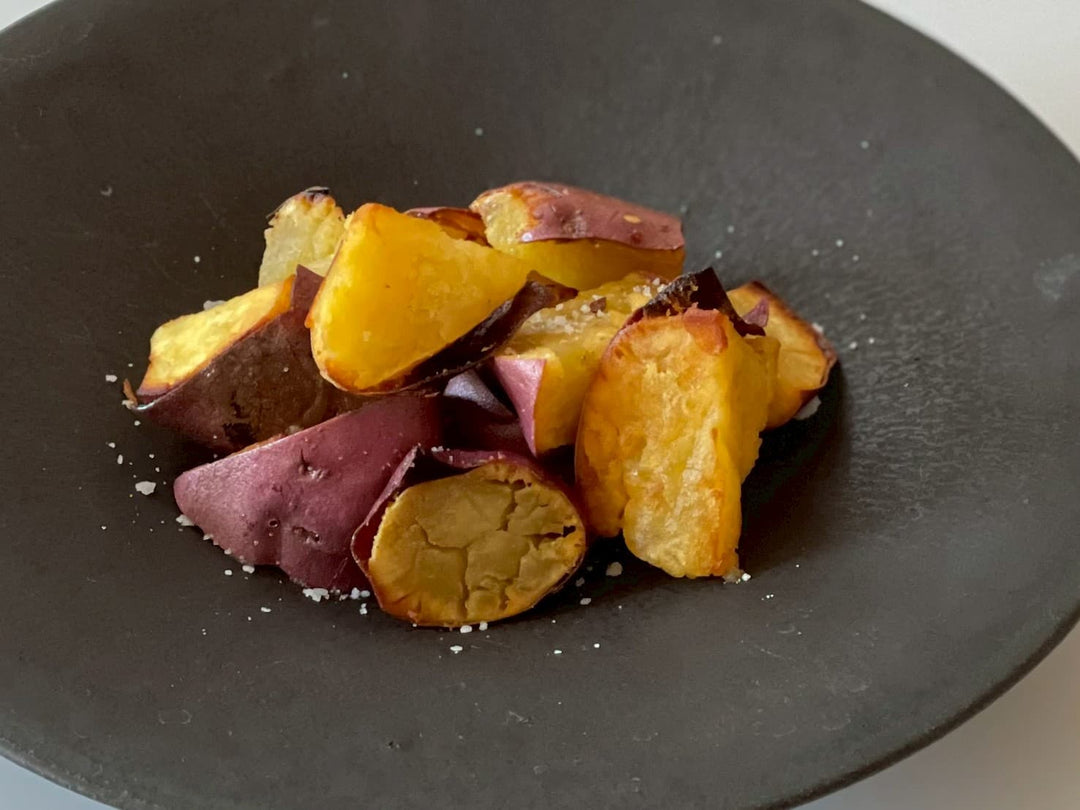 Pan-fried sweet potatoes