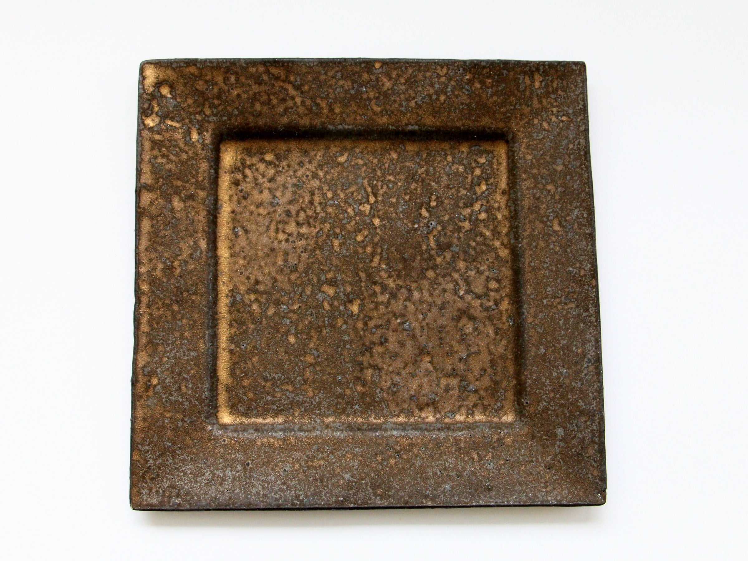 Antique Gold Square Plate - Crafted By Takuya Ohara