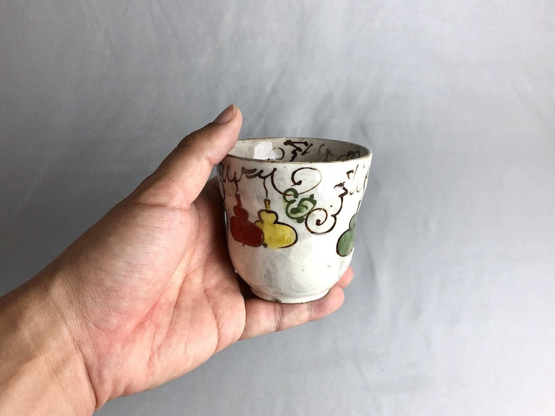 Six Gourd Tea Cup Red — Hand-Glazed Japanese Pottery by Pottery Raku