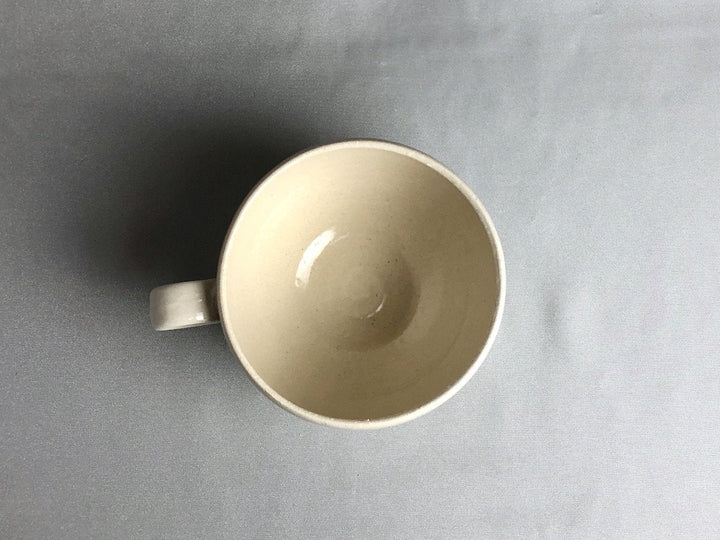 Ridged Ippuku Mug White - Crafted By Kakurin Kiln