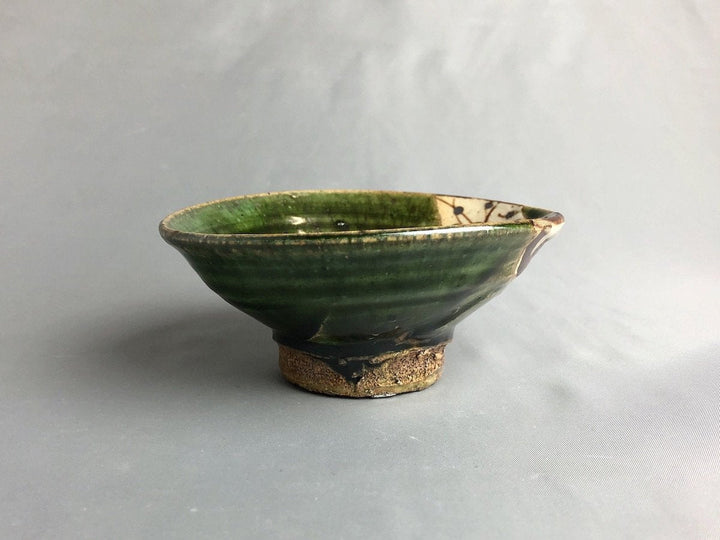 Oribe deflection Small Bowl - Crafted By Nobumasa Kiminami