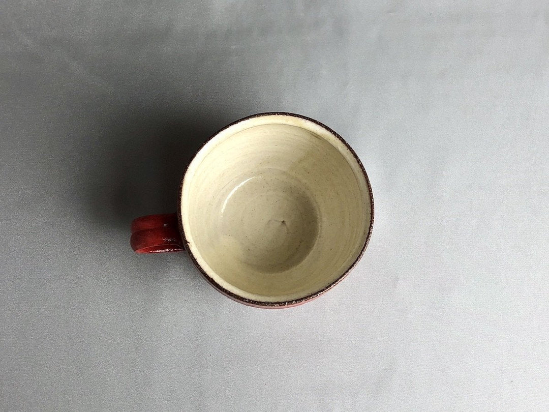 Painted Slip Mug Red - Crafted By Takuya Ohara