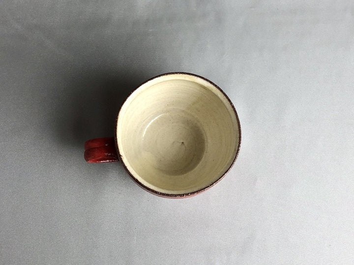 Painted Slip Mug Red - Crafted By Takuya Ohara