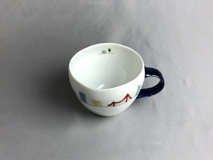 Sanpo America Maru Mug Blue - Crafted By Ippo Kiln