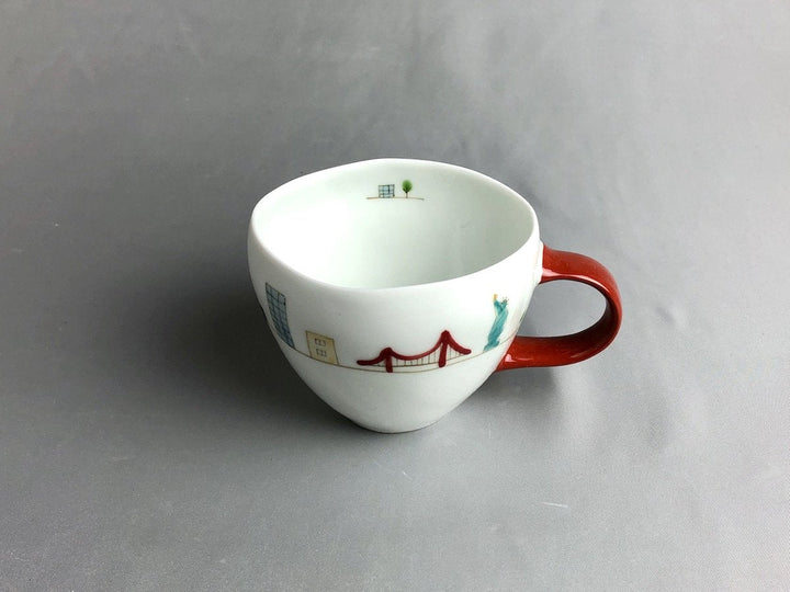 Sanpo America Maru Mug Red - Crafted By Ippo Kiln