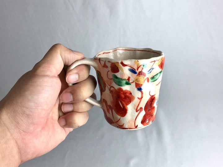Red Flower Mug - Crafted By Noritomo Suzuki