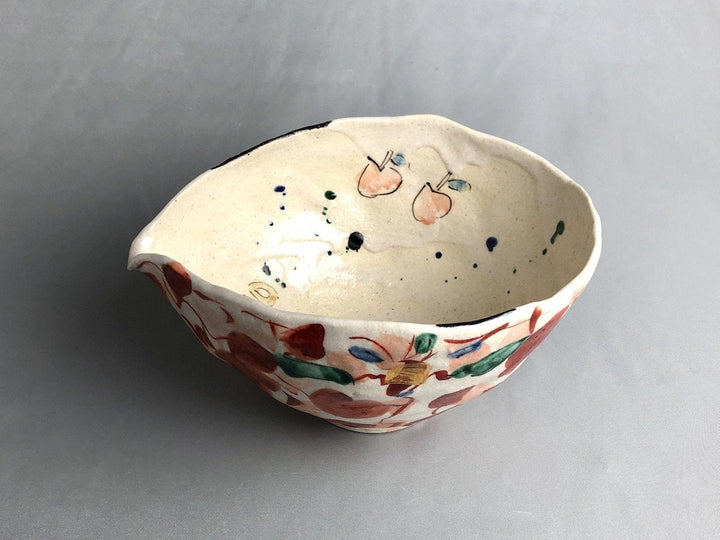 Red Picture side dish Bowl - Crafted By Noritomo Suzuki