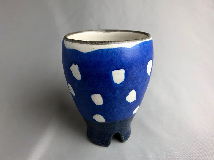 Blue dot Beer Mug - Crafted By Tatsuo Otomo