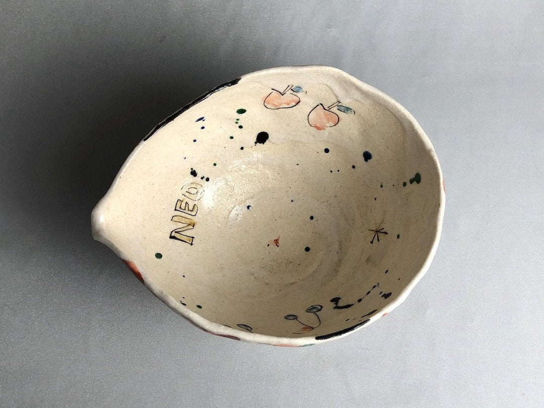 Red Picture side dish Bowl - Crafted By Noritomo Suzuki