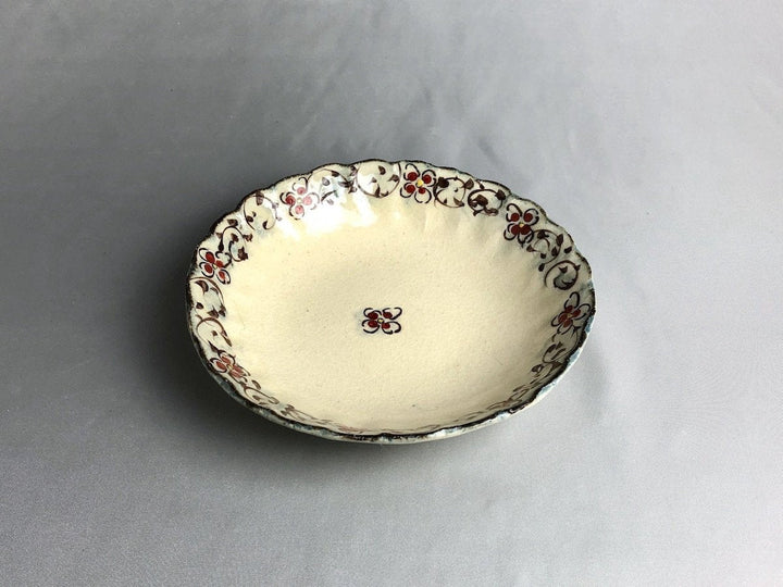 Annam Red Arabesque 6-Sun Chrysanthemum Bowl - Crafted By Masaaki Hibino