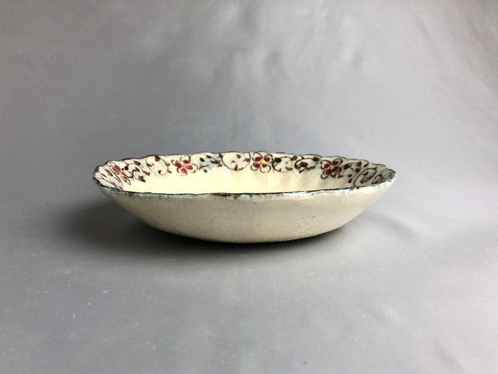 Annam Red Arabesque 6-Sun Chrysanthemum Bowl - Crafted By Masaaki Hibino