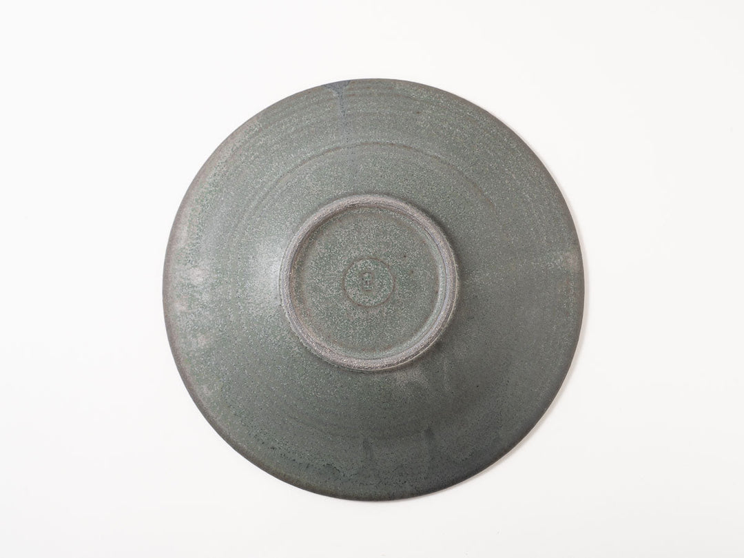 Twisted Rim Plate (Large, Green) - Crafted By Masanori Yamamoto