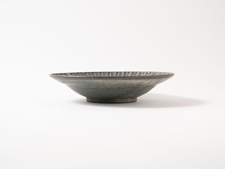 Twisted Rim Plate (Medium, Green) - Crafted By Masanori Yamamoto
