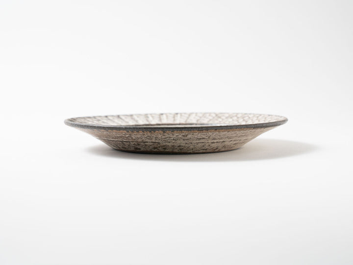 Rope-Pattern Rim Plate, 6-Sun — Hand-Glazed Japanese Pottery by Masanori Yamamoto
