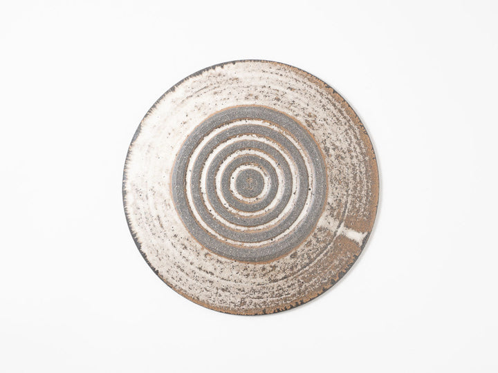 Rope-Pattern Rim Plate, 6-Sun — Hand-Glazed Japanese Pottery by Masanori Yamamoto