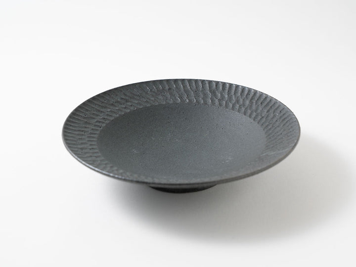 Rim Plate, Medium, Green — Hand-Glazed Japanese Pottery by Masanori Yamamoto