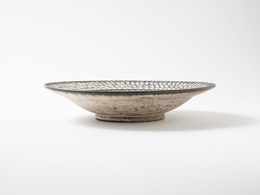 Rim Plate, Medium, White — Hand-Glazed Japanese Pottery by Masanori Yamamoto