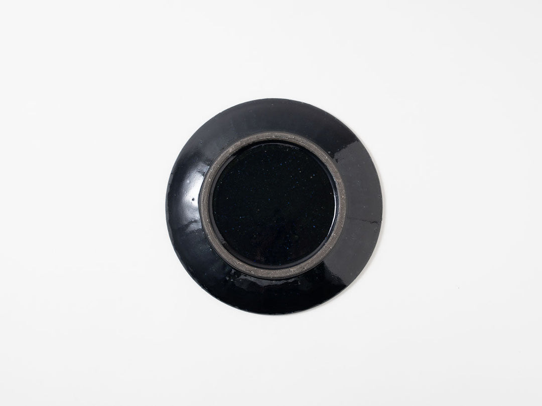Ruri Glaze Ribbed Plate (17cm) - Crafted By Hitoshi Kato