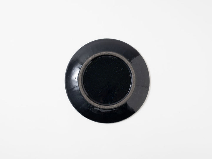 Ruri Glaze Ribbed Plate (17cm) - Crafted By Hitoshi Kato