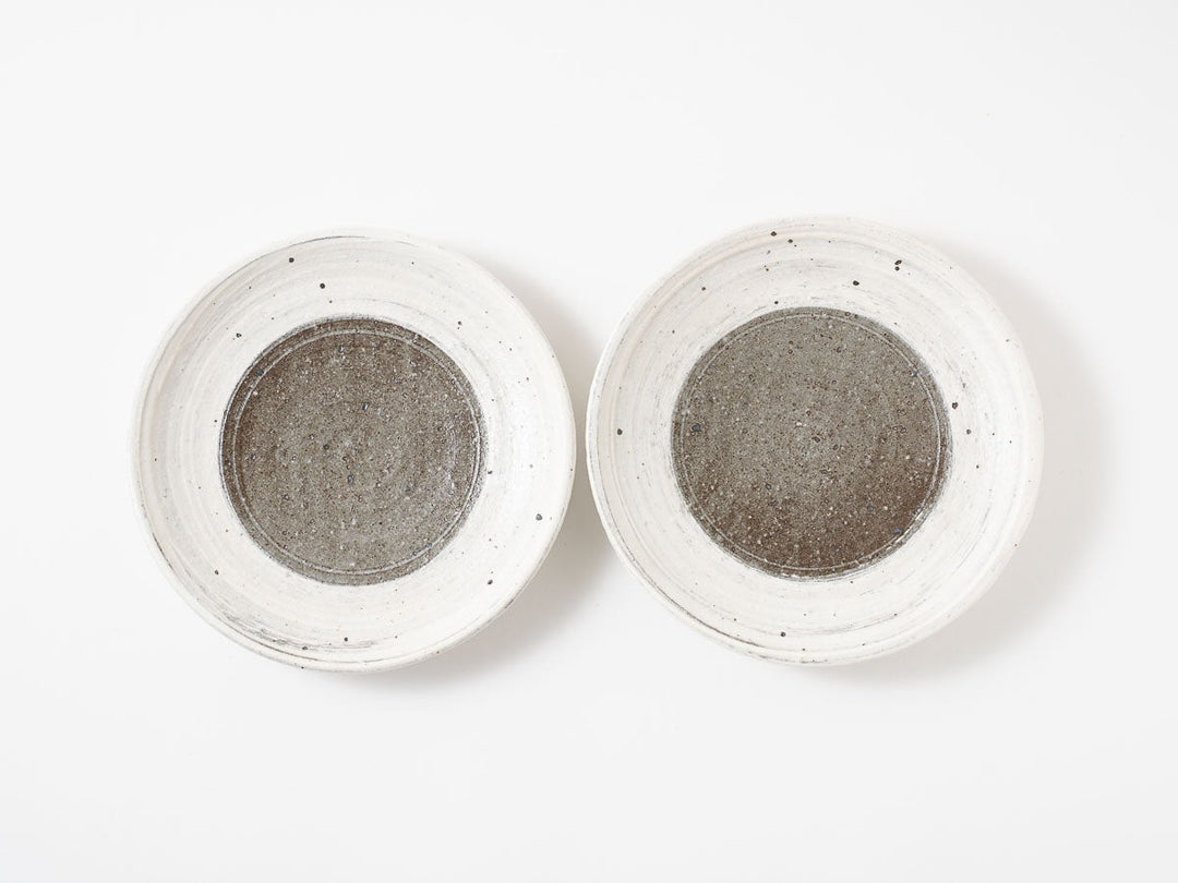 Brush Pattern Plate (17cm) - Crafted By Hitoshi Kato