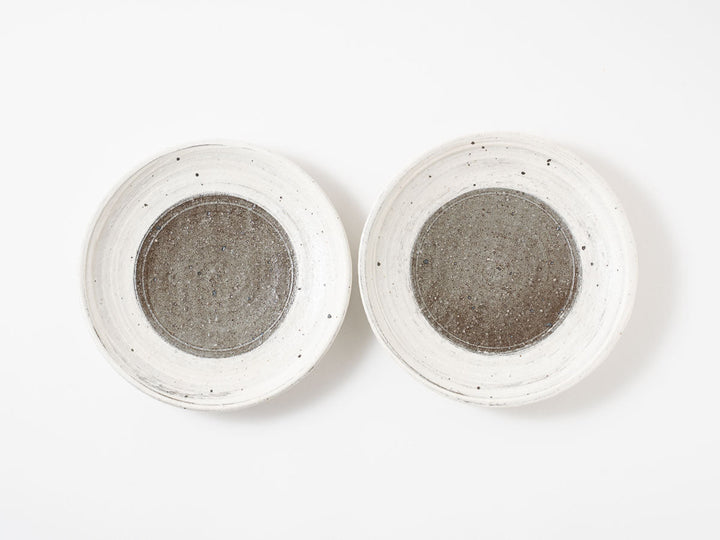 Brush Pattern Plate (17cm) - Crafted By Hitoshi Kato