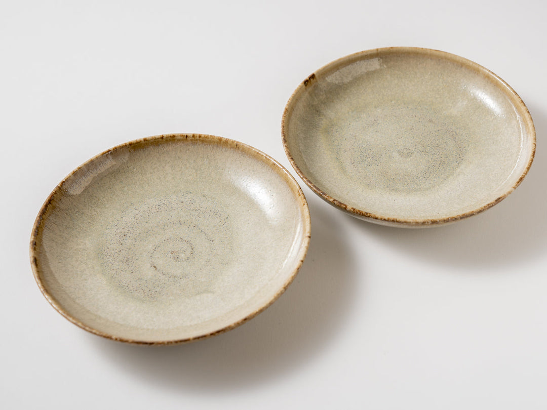 Straw Ash Crystal Glazed 6-Sun Bowl