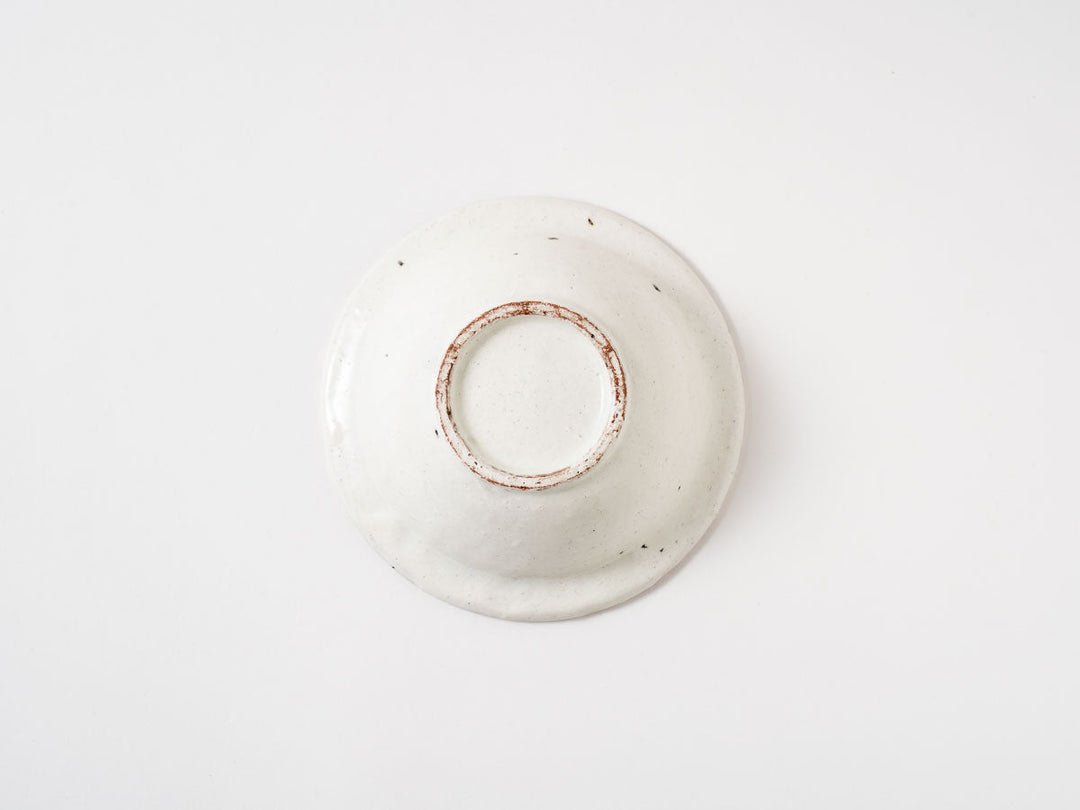 White Slip Ribbed Rim Bowl (Small) - Crafted By Hitoshi Kato