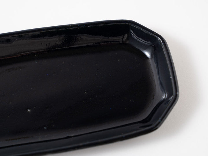 Ruri Glaze Rectangular Plate - Crafted By Hitoshi Kato