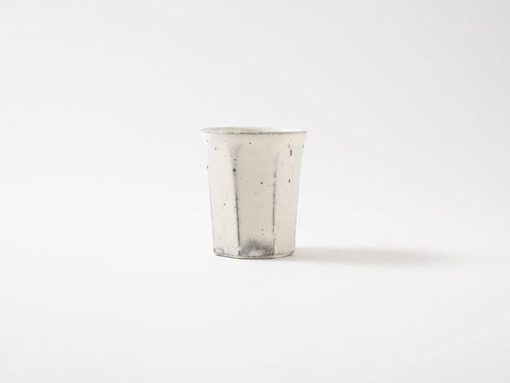 White Slip Faceted Cup SS - Crafted By Hitoshi Kato