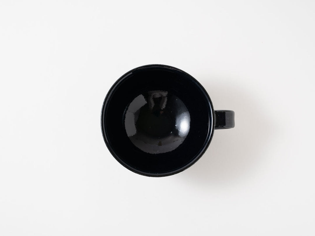 Ruri Glaze Ribbed Soup Cup - Crafted By Hitoshi Kato