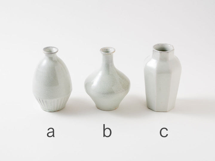 Wood-Fired White Porcelain Vase (Small) - Crafted By Hitoshi Kato